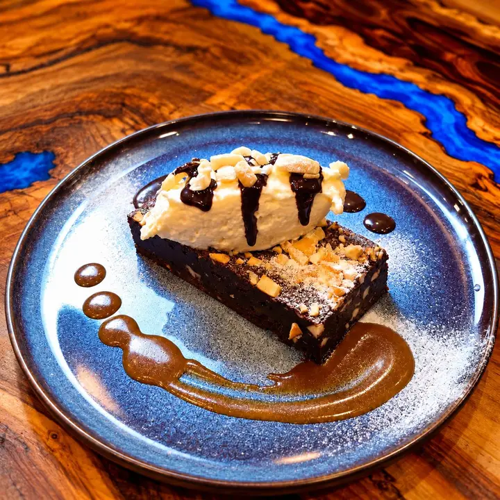 Decadent Chocolate Cashew Brownie